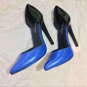 Michael Antonio Blue and Black Pumps